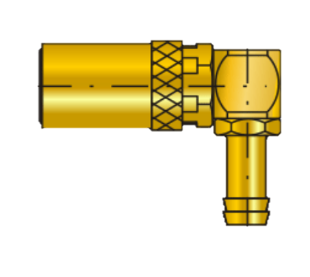 Rychlospojka s trnem pro hadici, 90°